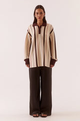 Mian Knit Choc/Cream