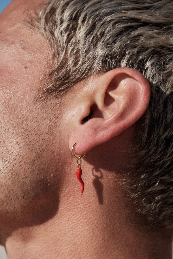 Arms of Eve | Cornicello Red Charm Earrings | Girls with Gems