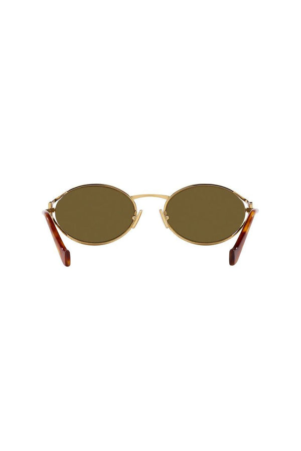 Boston Gold sunglasses by Luv Lou, chic gold lenses with sleek metal frame, 100% UV protection, polarized CR39 lenses, lightweight and perfect for any occasion.