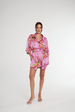 Summi Summi | Elastic Waist Shorts Lilac Lily | Girls with Gems