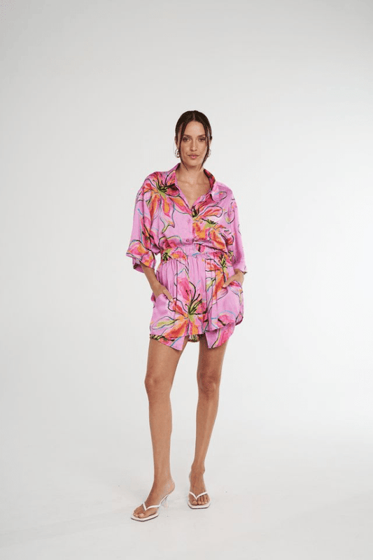 Summi Summi | Elastic Waist Shorts Lilac Lily | Girls with Gems