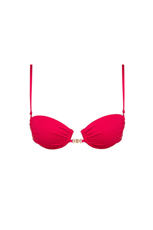 Sommer Swim | Harper Top Magenta | Girls With Gems