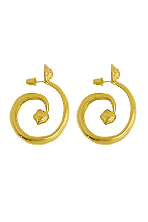 Mountain and Moon | Gaia Earrings Gold | Girls with Gems
