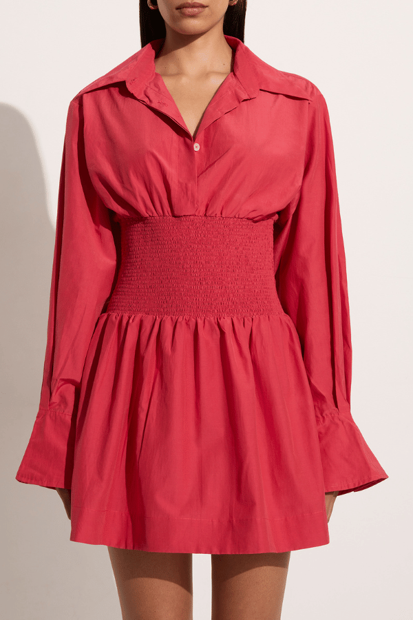 Faithfull the Brand | Vitinia Mini Dress Crimson | Girls With Gems