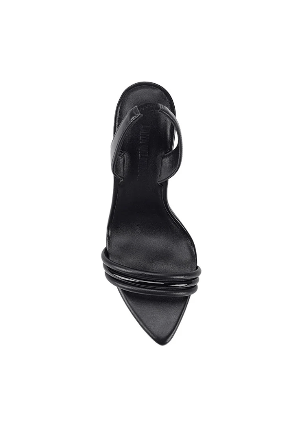 Lana Wilkinson | Camille Sandal Black Leather | Girls with Gems