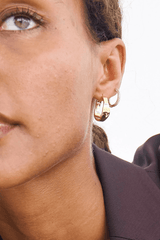 Avant Studio | Priscilla Pave Hoops Gold | Girls with Gems