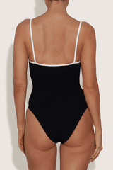 Hunza G | Pamela Swim Contrast Black/White | Girls with Gems
