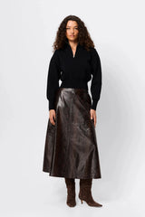 Lexington Sweater Black by Mossman, half zip knit sweater with relaxed fit, perfect for work or elevated everyday styling