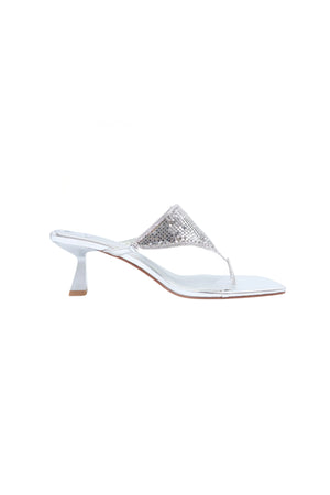 Alexia Glomesh Heel Silver