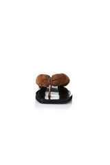Chase Sandal Mocha Suede by Alias Mae, suede thong sandal with square toe, perfect for everyday casual styling