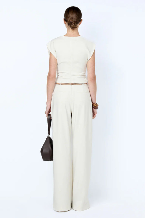 Devyn Beaded Pant Cream