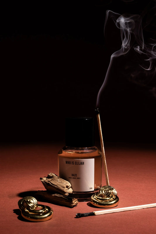 Haze 50ml by Who Is Elijah, a unisex fragrance made for every guy and girl. Heady and playful, it carries you from evening to dawn with a daring, carefree energy.