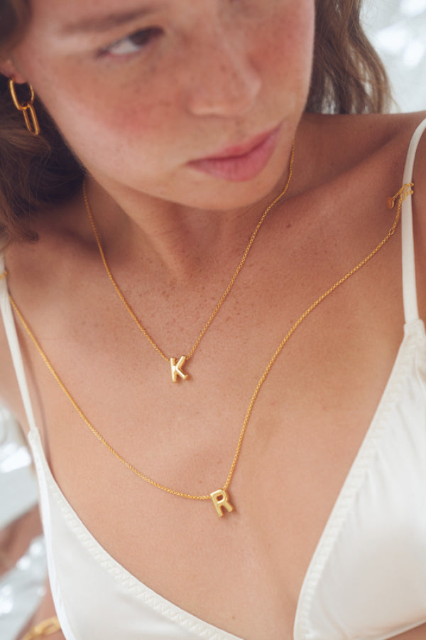 Avant Studio | Nouvelle Letter Necklace | Girls with Gems