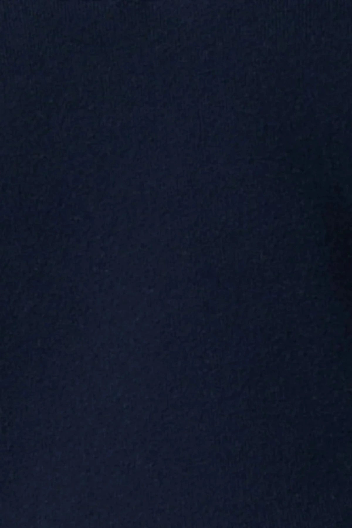 Onte Nerea Sweater in navy and ivory with half zip, two-tone collar, drawstring waist, and relaxed oversized fit.