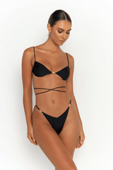 Sommer Swim | Lia Bottom Nero | Girls With Gems