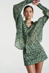 Sheer LS Shirt Viper by Summi Summi, sheer long sleeve shirt, perfect for layering or night out styling
