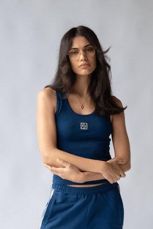 Araminta James | Mio Tank Estate Blue | Girls with Gems