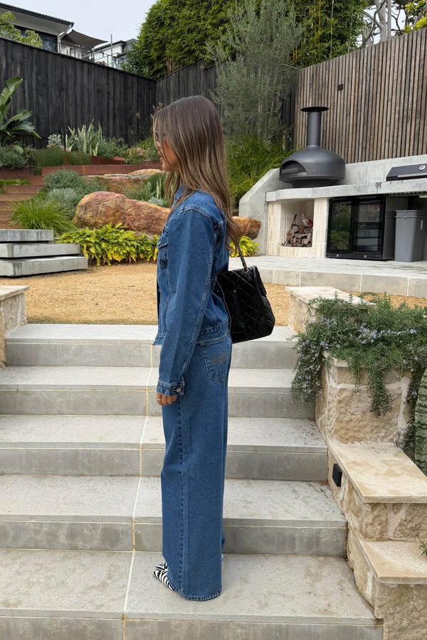 Ella Squire Relaxed Baggy Jean Indigo