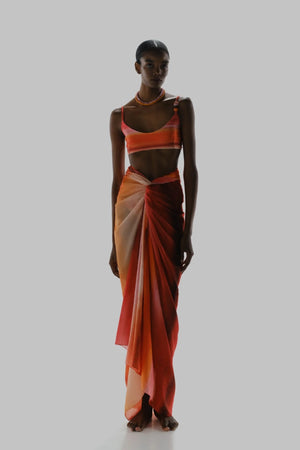 Malaki Maxi Pareo Mil Colores by Baobab, sheer mesh wrap skirt, perfect for beach or resort styling