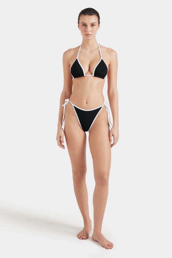 Hunza G | Gina Bikini Contrast Black/White | Girls with Gems