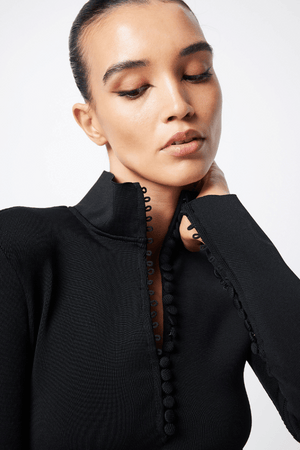 Mossman | Mayfair Long Sleeve Top Black | Girls With Gems
