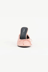 Kaiser Ballet Satin by Alias Mae, satin mule with bow detail and high heel, perfect for elegant evening or event styling