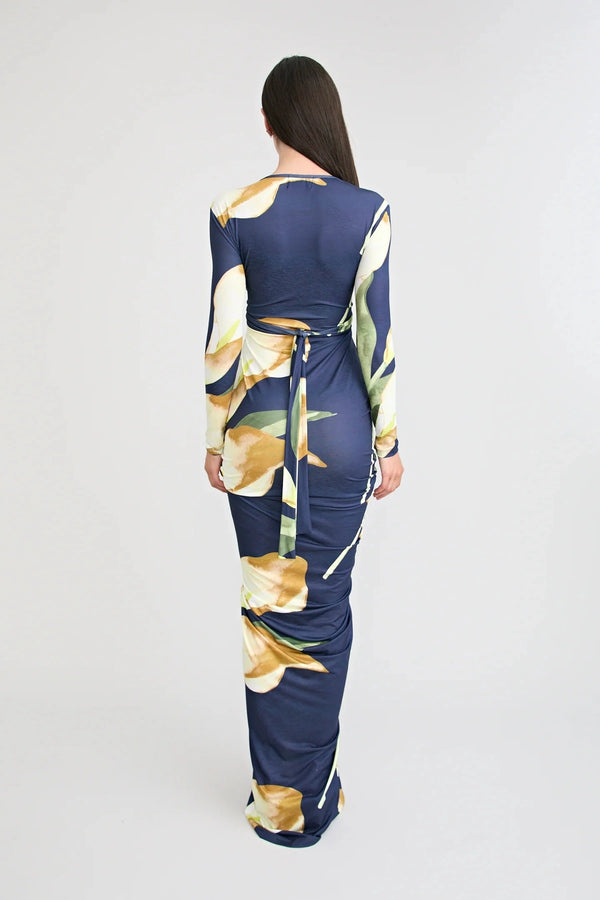 Loni Long Sleeve Dress by Pfeiffer, ruched long sleeve jersey dress, perfect for day to night styling