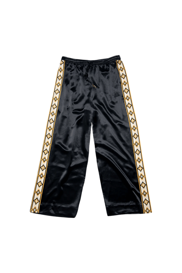 Something Very Special | Black Satin Diamond Vacay Pants | Girls With Gems