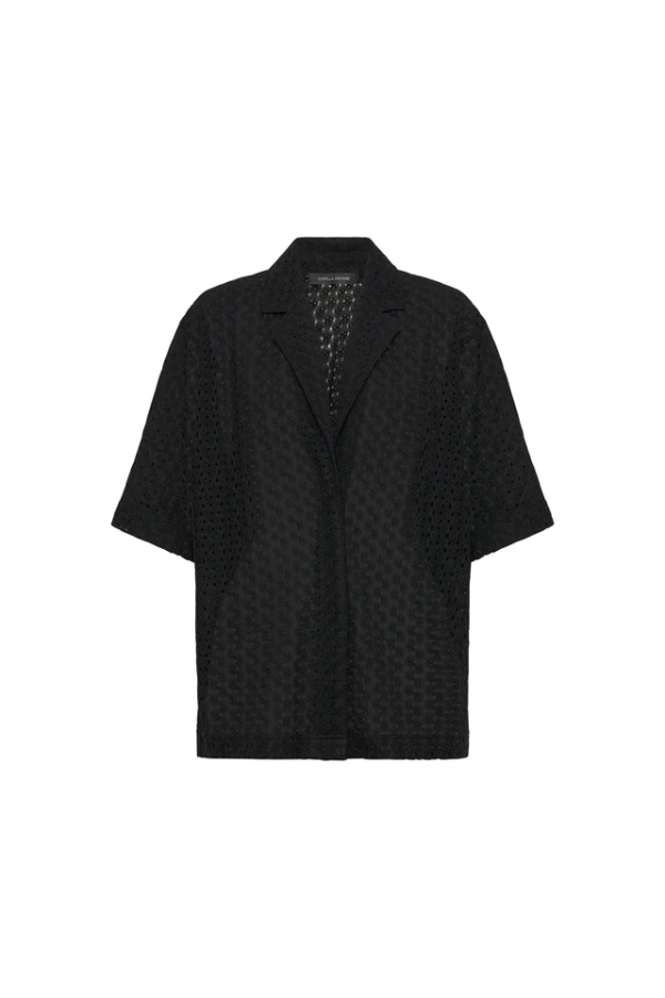 Camilla And Marc | Agna Lace Shirt Black | Girls With Gems