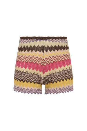 Raya Short Perla Stripe by Faithfull the Brand – striped knit shorts with relaxed fit and zig zag hem. Perfect for resort styling.