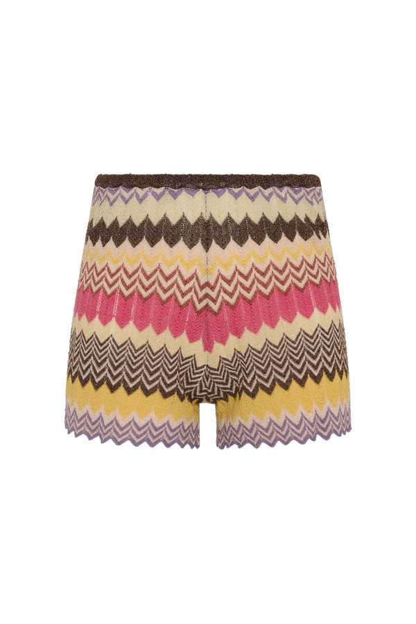 Raya Short Perla Stripe by Faithfull the Brand – striped knit shorts with relaxed fit and zig zag hem. Perfect for resort styling.
