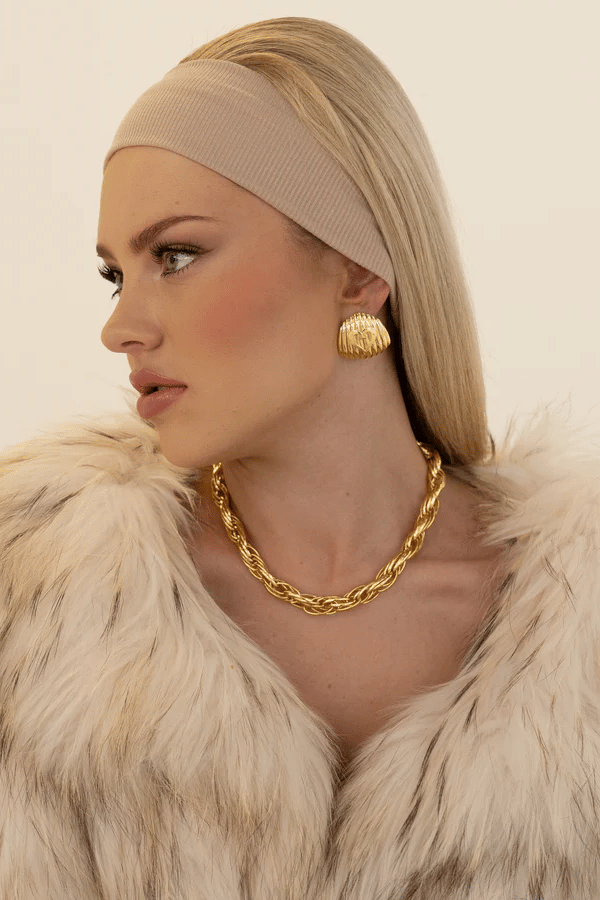 Mountain and Moon | Cameron Earrings Gold | Girls with Gems