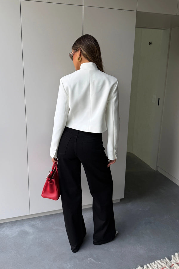 Celine High Rise Stretch Jean Jet Black