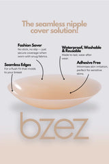 Silicone Nipple Covers (Non-Adhesive) Seamless, Reusable, & Waterproof