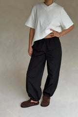 Tamara Mid Rise Balloon Pant Black