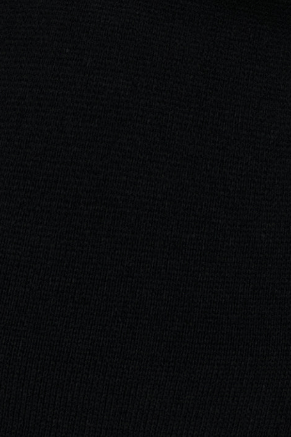 Anabel Top Black by Onte – Trendy A-line silhouette in heavy crepe knit with gold buttons, perfect for polished day-to-night looks and pairing with Pilar Shorts.