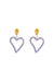 Mayol | All Of My Heart Earrings Mini Lilac | Girls with Gems 
