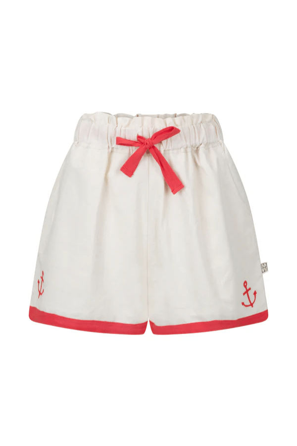 Araminta James | Del Mar Shirt Set Lobster Red | Girls with Gems