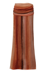 Sumaq Maxi Skirt Tierra Inca by Baobab, chiffon maxi skirt with ruched waist, perfect for resort or event styling