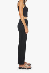 The Newbie Hover Nighty Night by Mother, mid rise straight leg black jeans, perfect for everyday or elevated styling