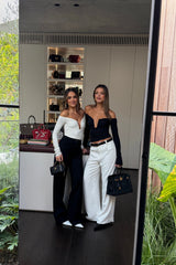 Ella Squire Off Shoulder Top White