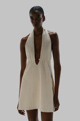 Louise Mini Dress Salina by Baobab, V neck mini dress with open back, perfect for resort or evening styling