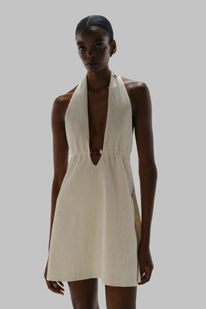Louise Mini Dress Salina by Baobab, V neck mini dress with open back, perfect for resort or evening styling
