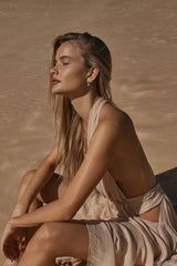 Hesperia Earrings by Amber Sceats, crystal and gold stud earrings, perfect for elevated everyday styling
