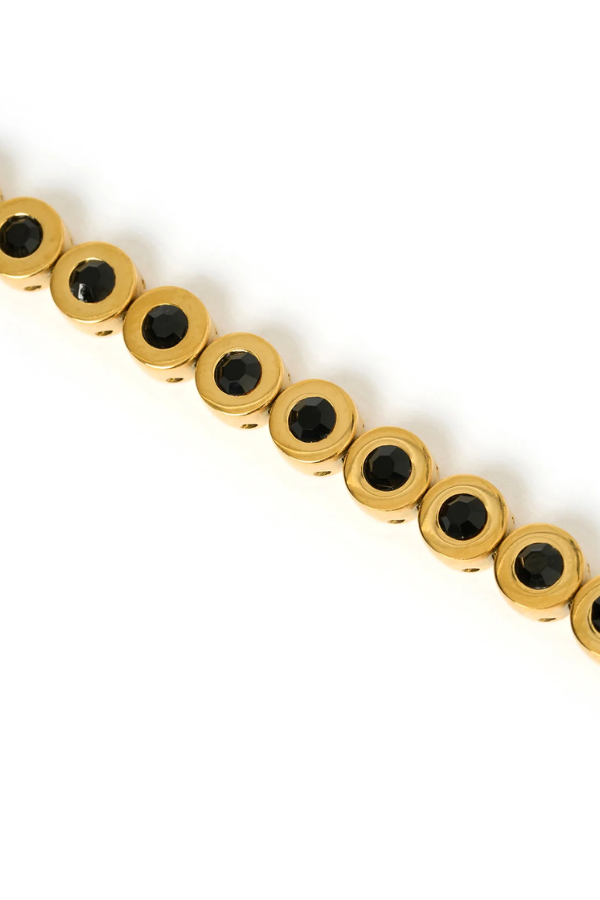 Arms of Eve | Maeve Gold Bracelet Black | Girls with Gems