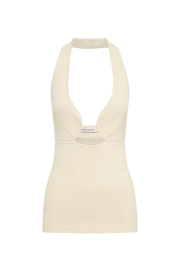 Camilla And Marc | Lena Halter Top Cream MCRM | Girls With Gems