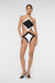Oséree | Paillettes Bicolor Diamond Maillot Black and White | Girls with Gems