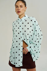 Dotty Long Sleeve Shirt Pinot Drops