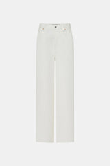 Andy Denim Jean Salt by Camilla and Marc, relaxed high-rise white denim with classic five-pocket styling for everyday wear.