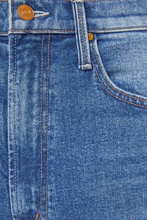 High Waisted Bookie Sneak Knick Knack Paddy Whack by Mother, bootcut jeans with high rise fit, perfect for everyday styling